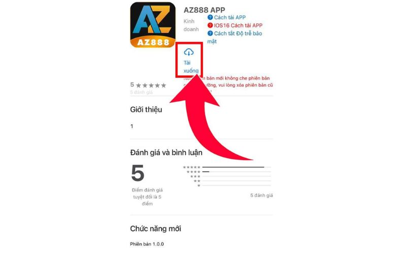 Bấm vào ô “Tải xuống”