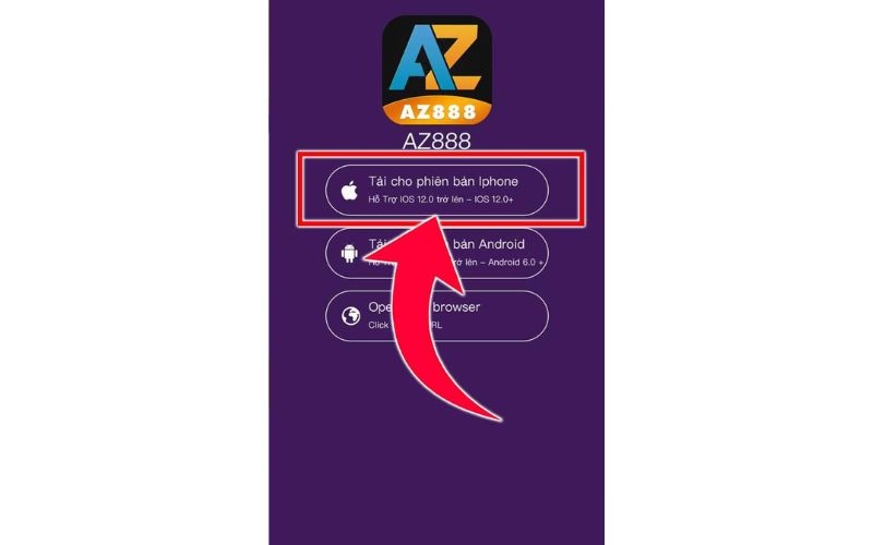 Tải AZ888 cho phiên bản Iphone